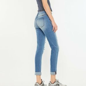 Kancan Blue Skinny Fit Rolles Jeans 9